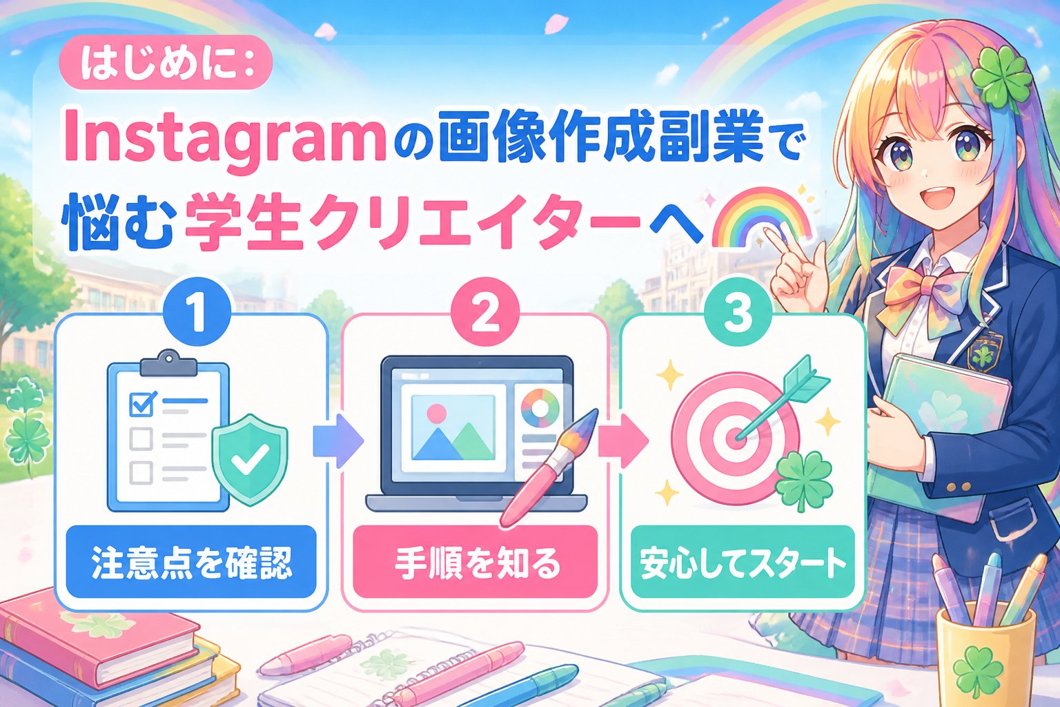 副業・クリエイター はじめに:Instagramの画像作成副業で悩む学生クリエイターへ🌈