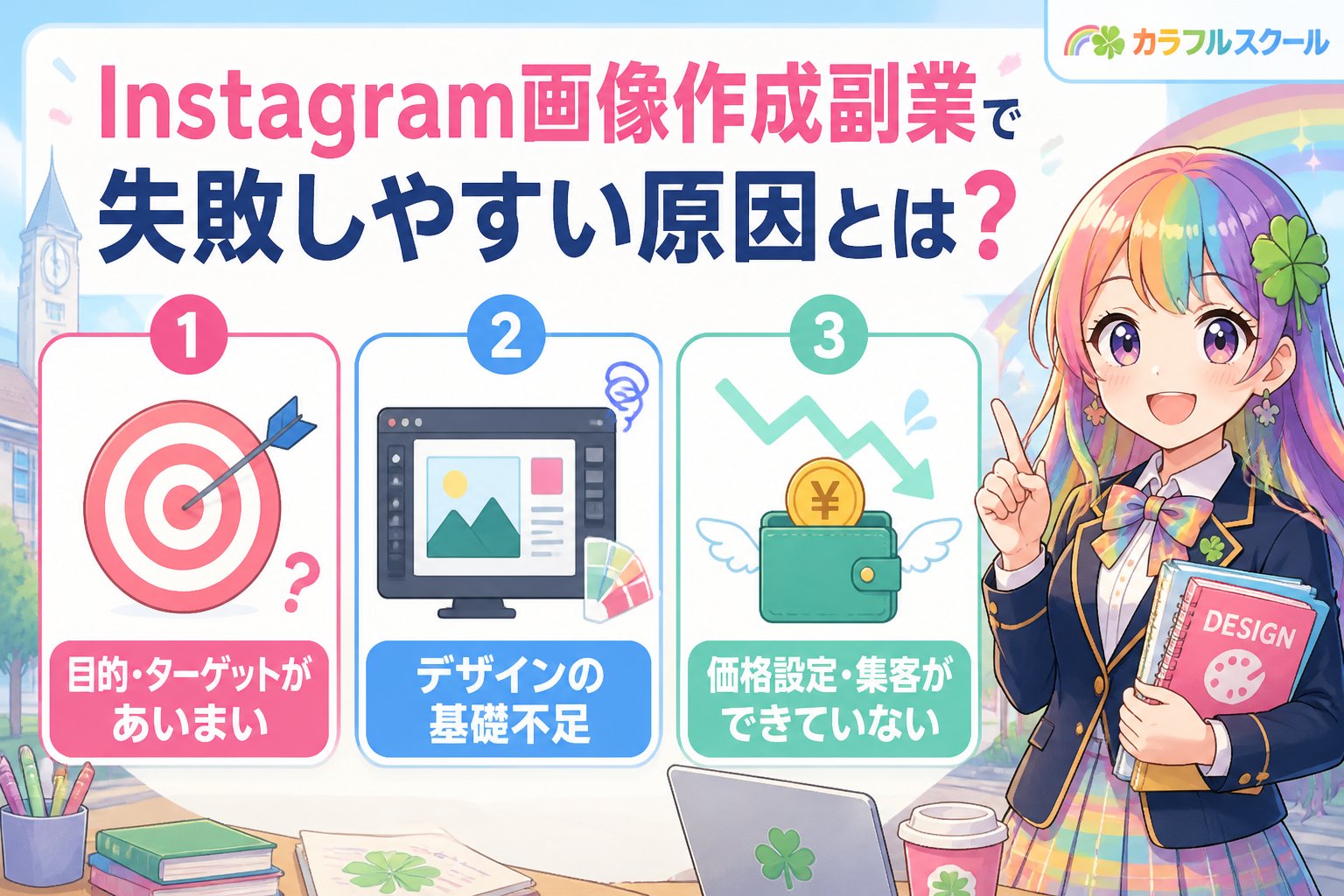 副業・クリエイター Instagram画像作成副業で失敗しやすい原因とは?