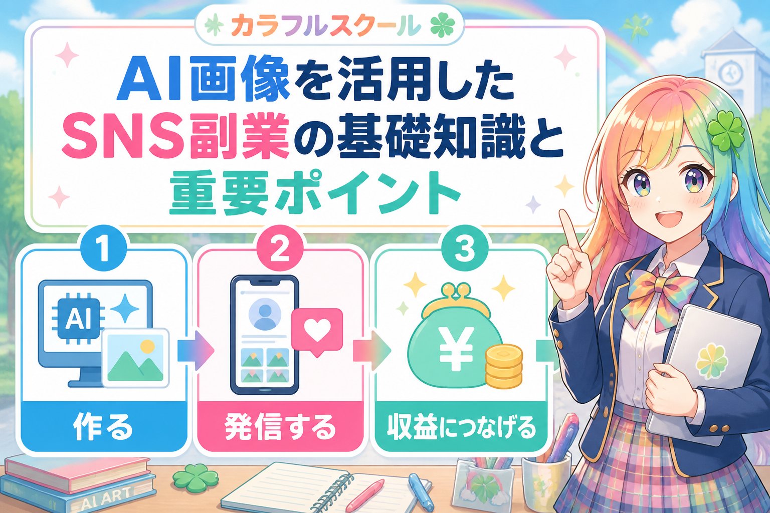 副業・クリエイター AI画像を活用したSNS副業の基礎知識と重要ポイント