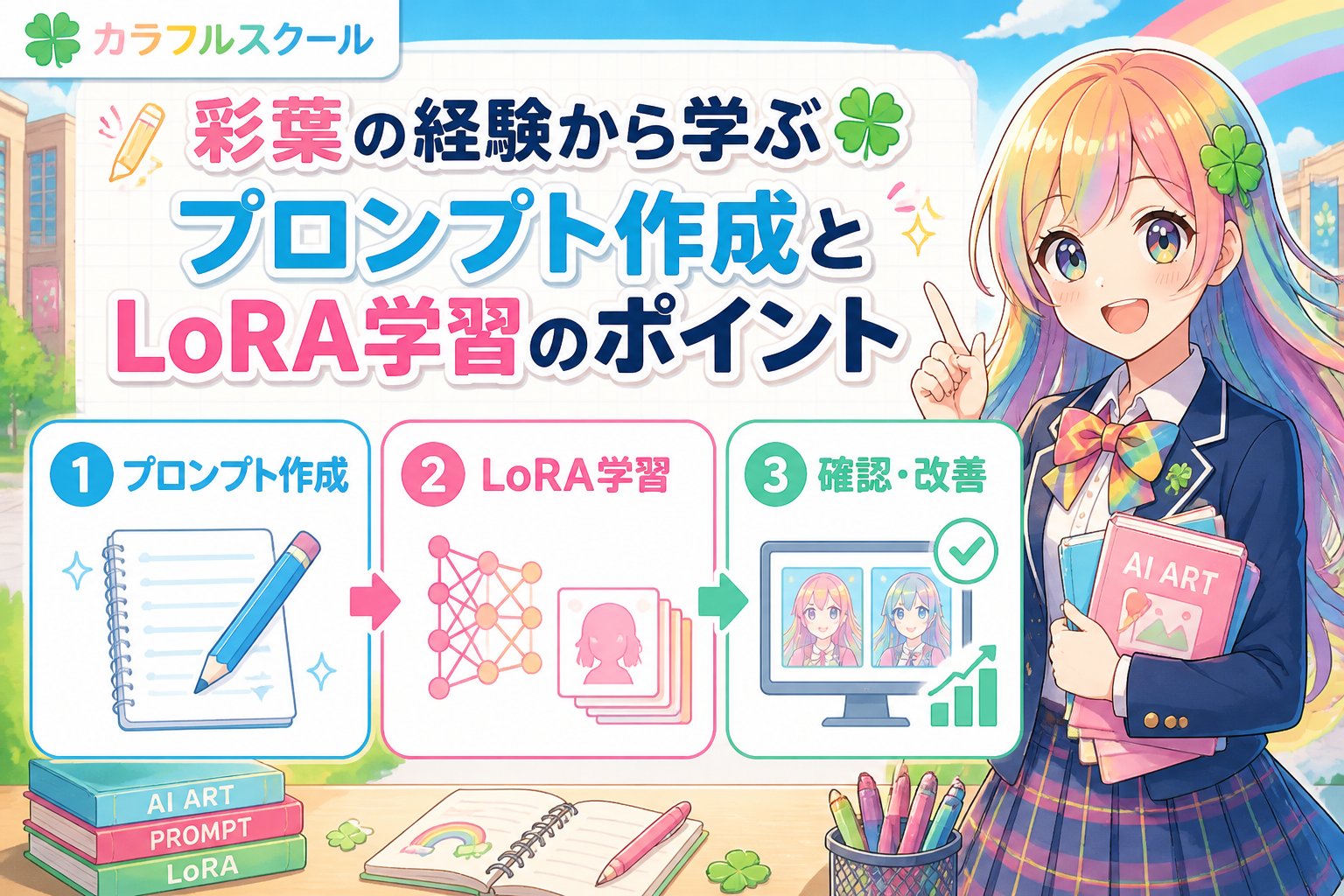 gsc_priority 彩葉の経験から学ぶプロンプト作成とLoRA学習のポイント