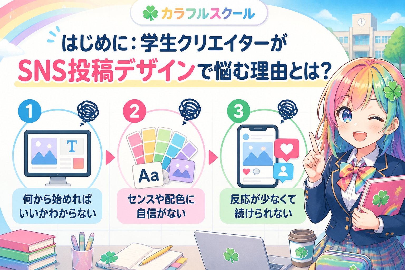 副業・クリエイター はじめに:学生クリエイターがSNS投稿デザインで悩む理由とは?