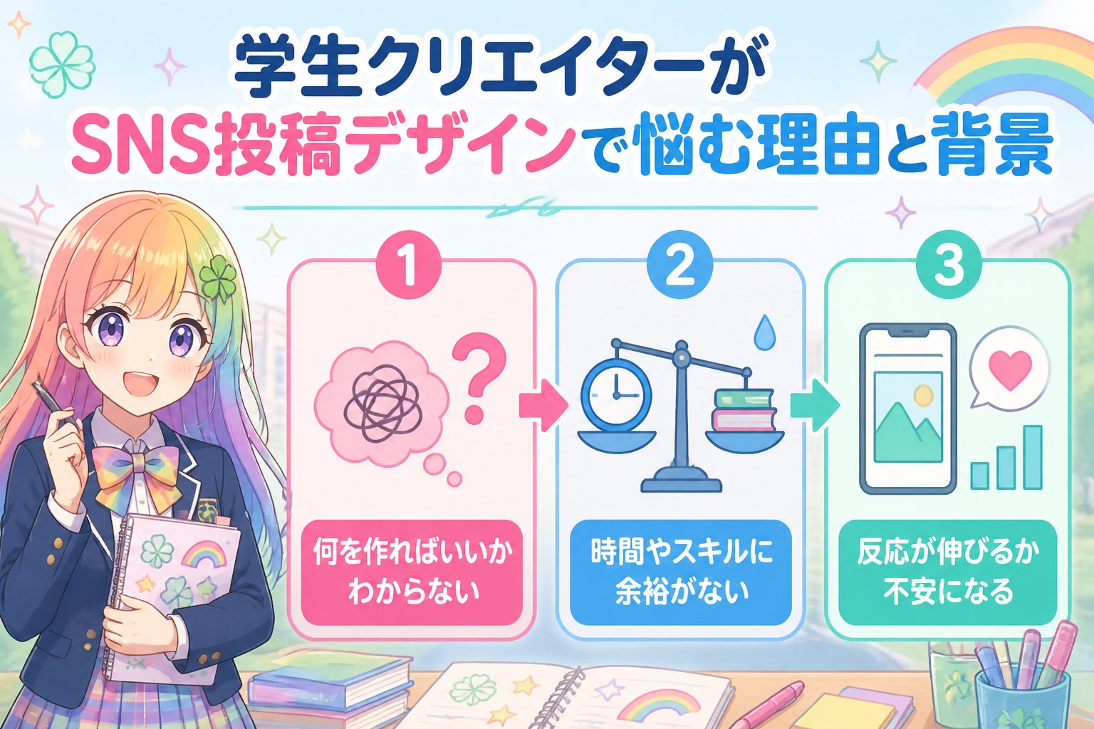 副業・クリエイター 学生クリエイターがSNS投稿デザインで悩む理由と背景