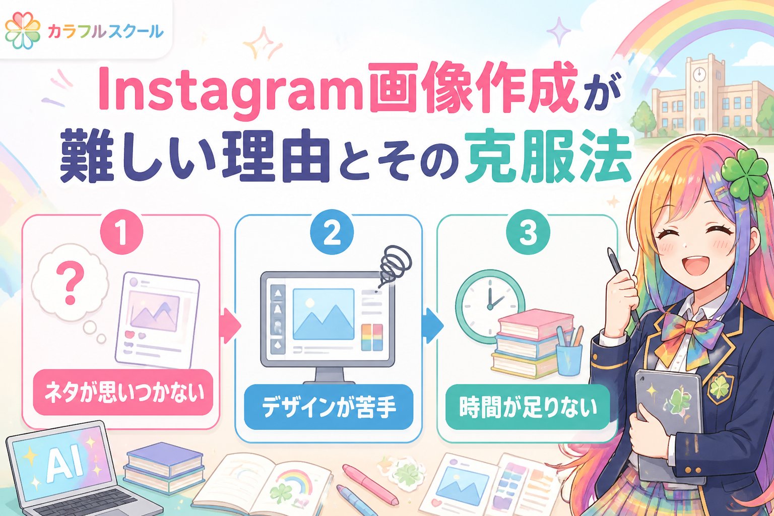 副業・クリエイター Instagram画像作成が難しい理由とその克服法