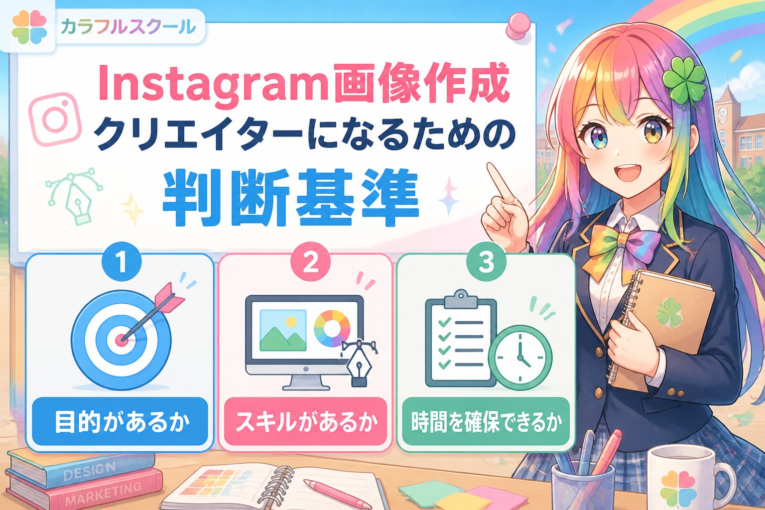 副業・クリエイター Instagram画像作成クリエイターになるための判断基準