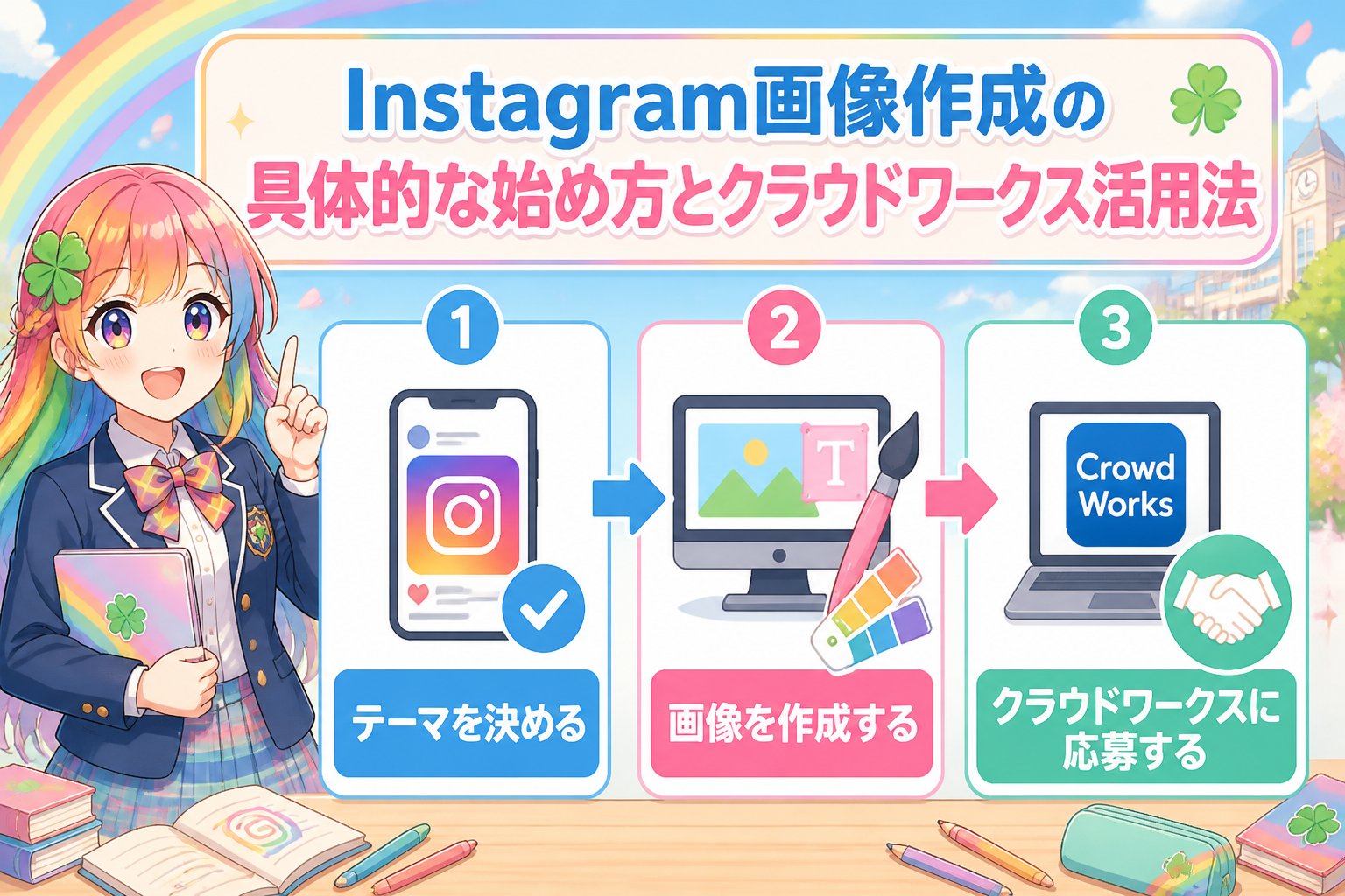 副業・クリエイター Instagram画像作成の具体的な始め方とクラウドワークス活用法