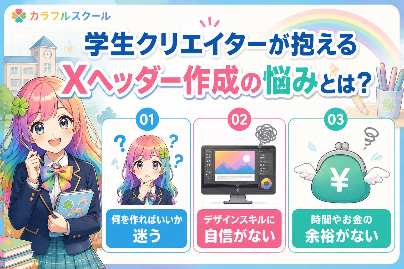 副業・クリエイター 学生クリエイターが抱えるXヘッダー作成の悩みとは？