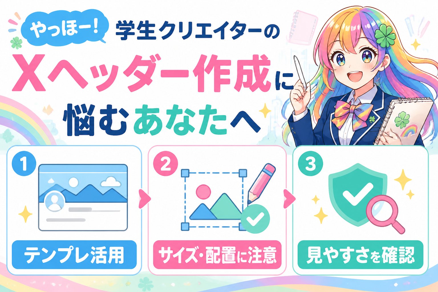 副業・クリエイター やっほー！学生クリエイターのXヘッダー作成に悩むあなたへ
