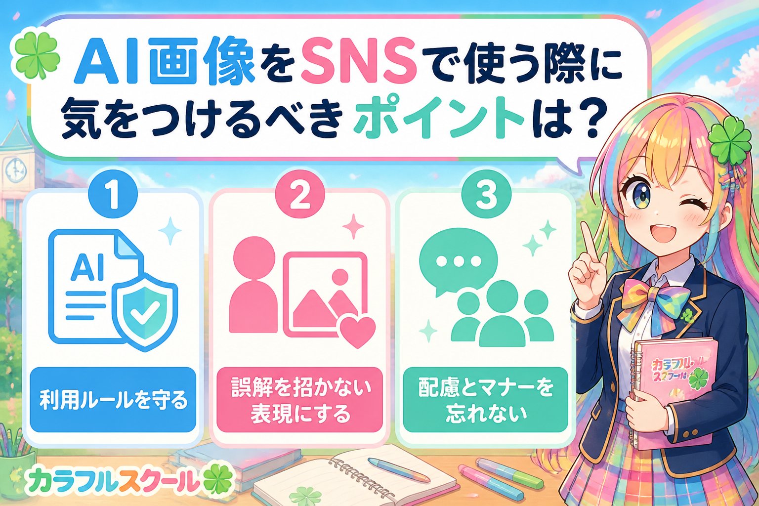 副業・クリエイター AI画像をSNSで使う際に気をつけるべきポイントは？