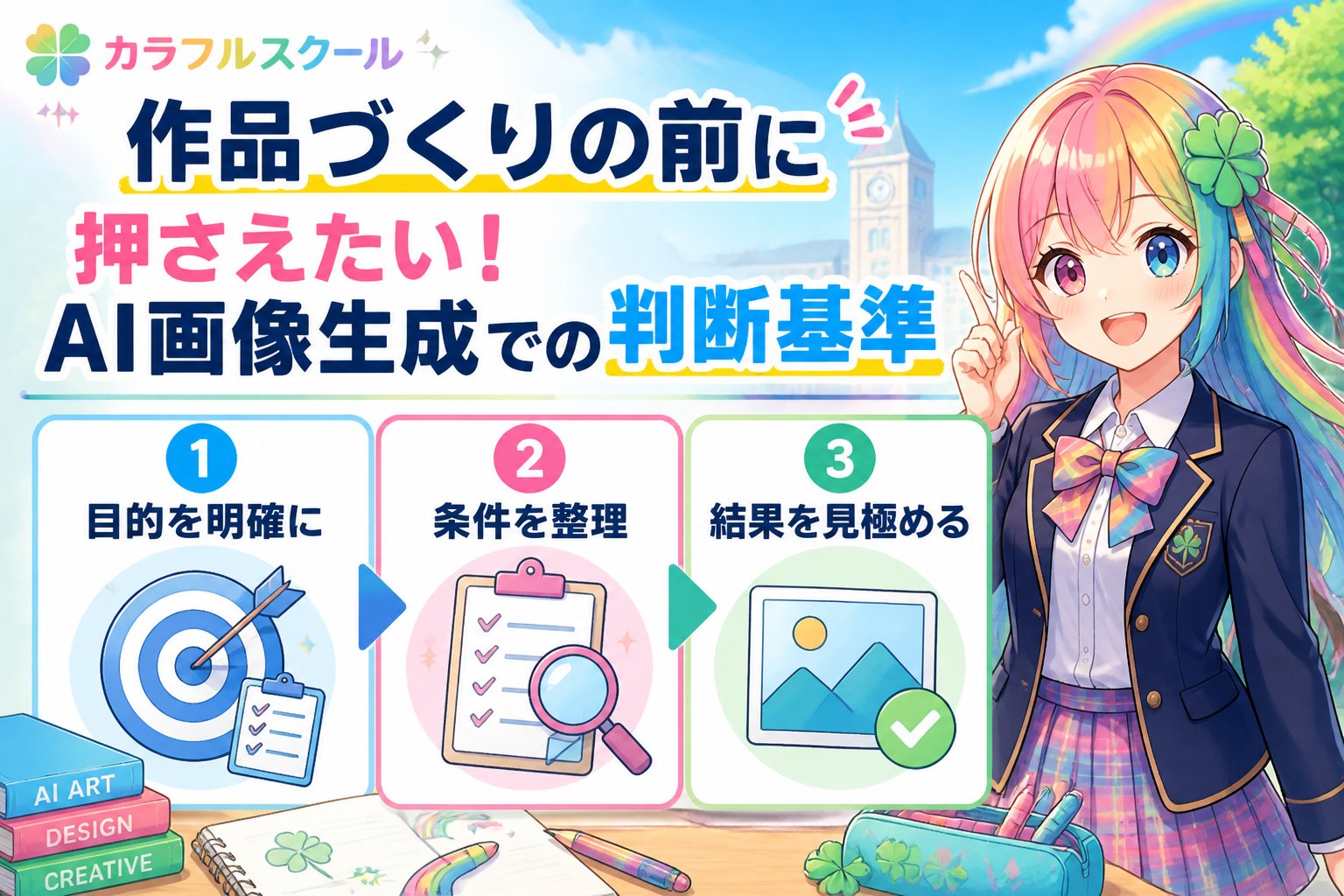 AI画像生成 作品づくりの前に押さえたい！AI画像生成での判断基準