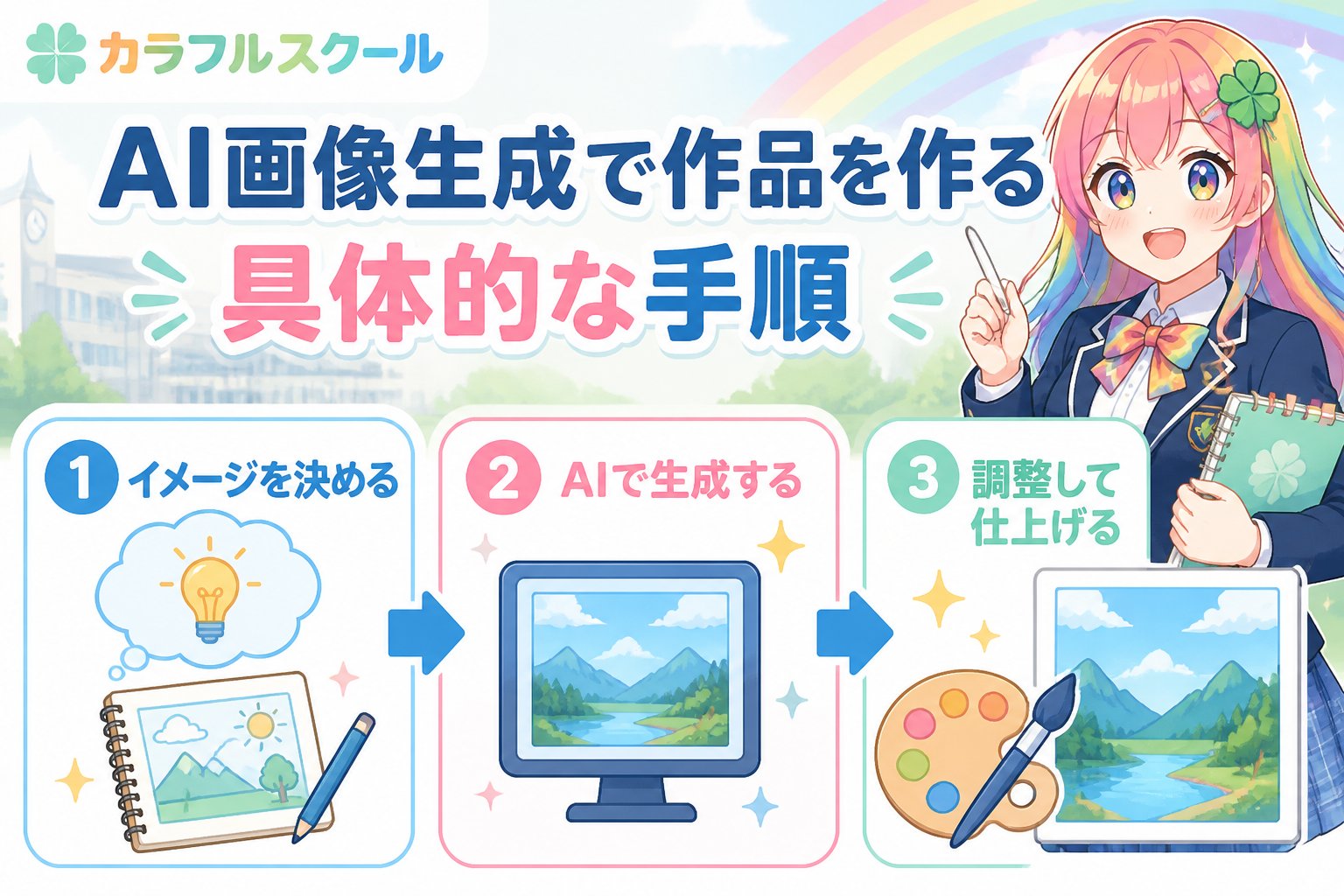 AI画像生成 AI画像生成で作品を作る具体的な手順