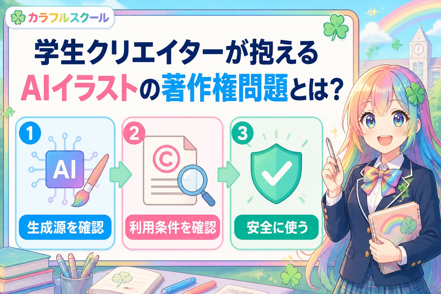 AI画像生成 学生クリエイターが抱えるAIイラストの著作権問題とは？