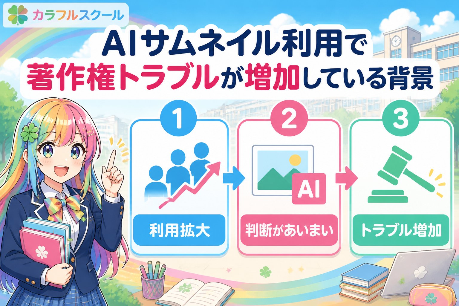 AI画像生成 AIサムネイル利用で著作権トラブルが増加している背景