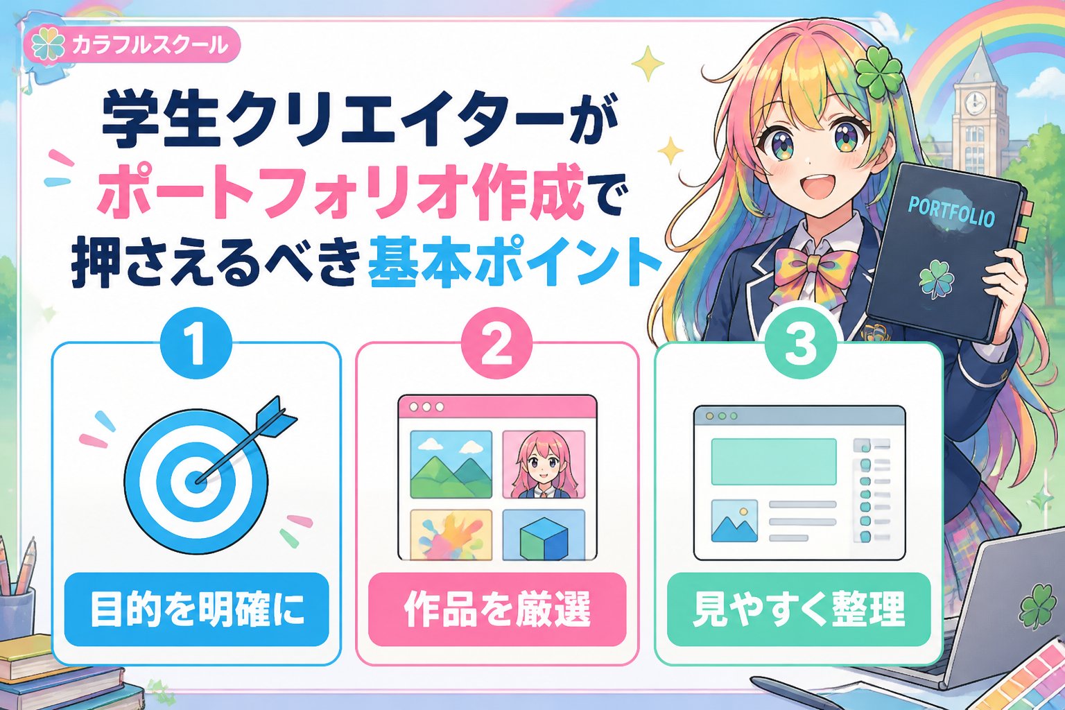 副業・クリエイター 学生クリエイターがポートフォリオ作成で押さえるべき基本ポイント