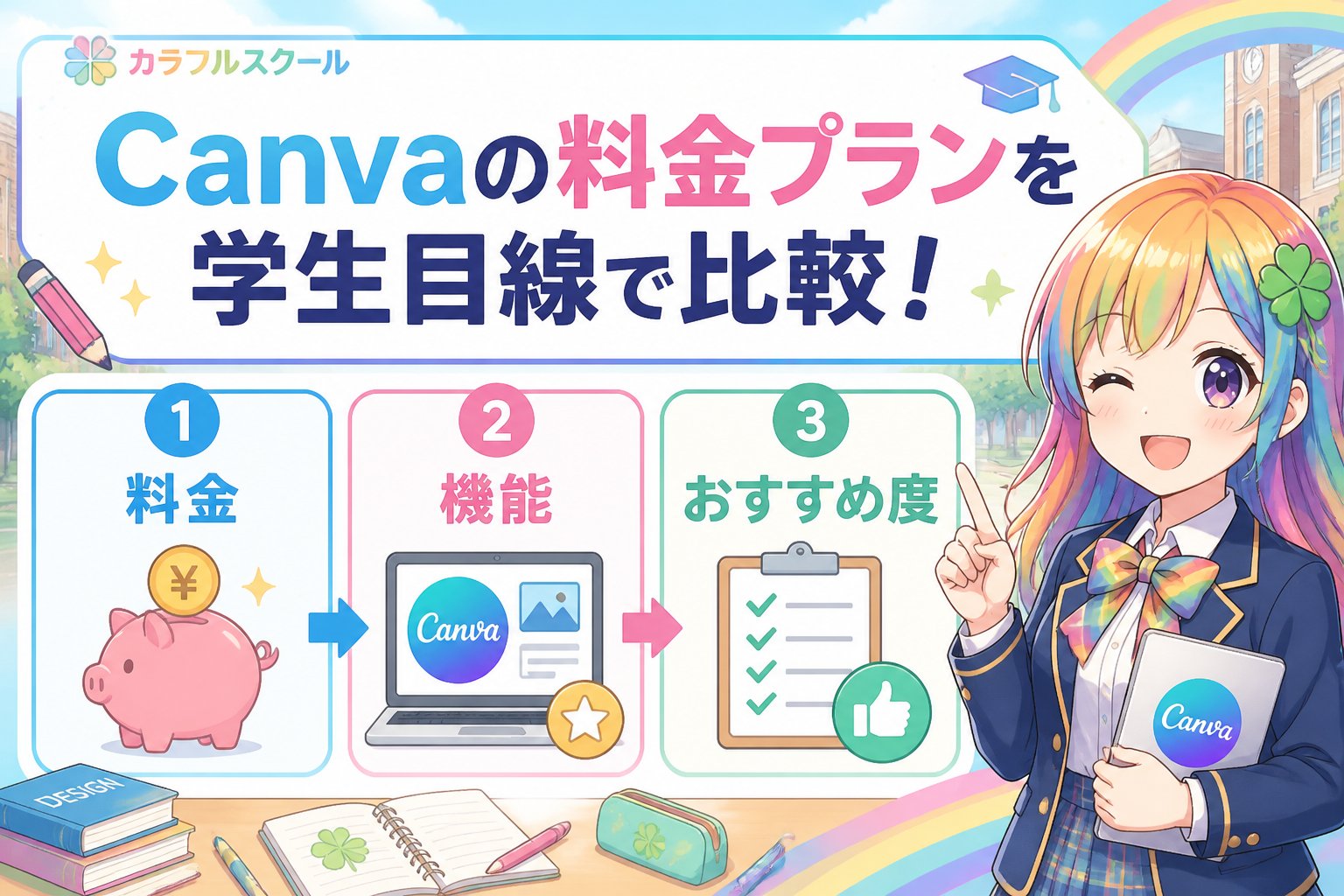 副業・クリエイター Canvaの料金プランを学生目線で比較！特徴と選び方ポイント
