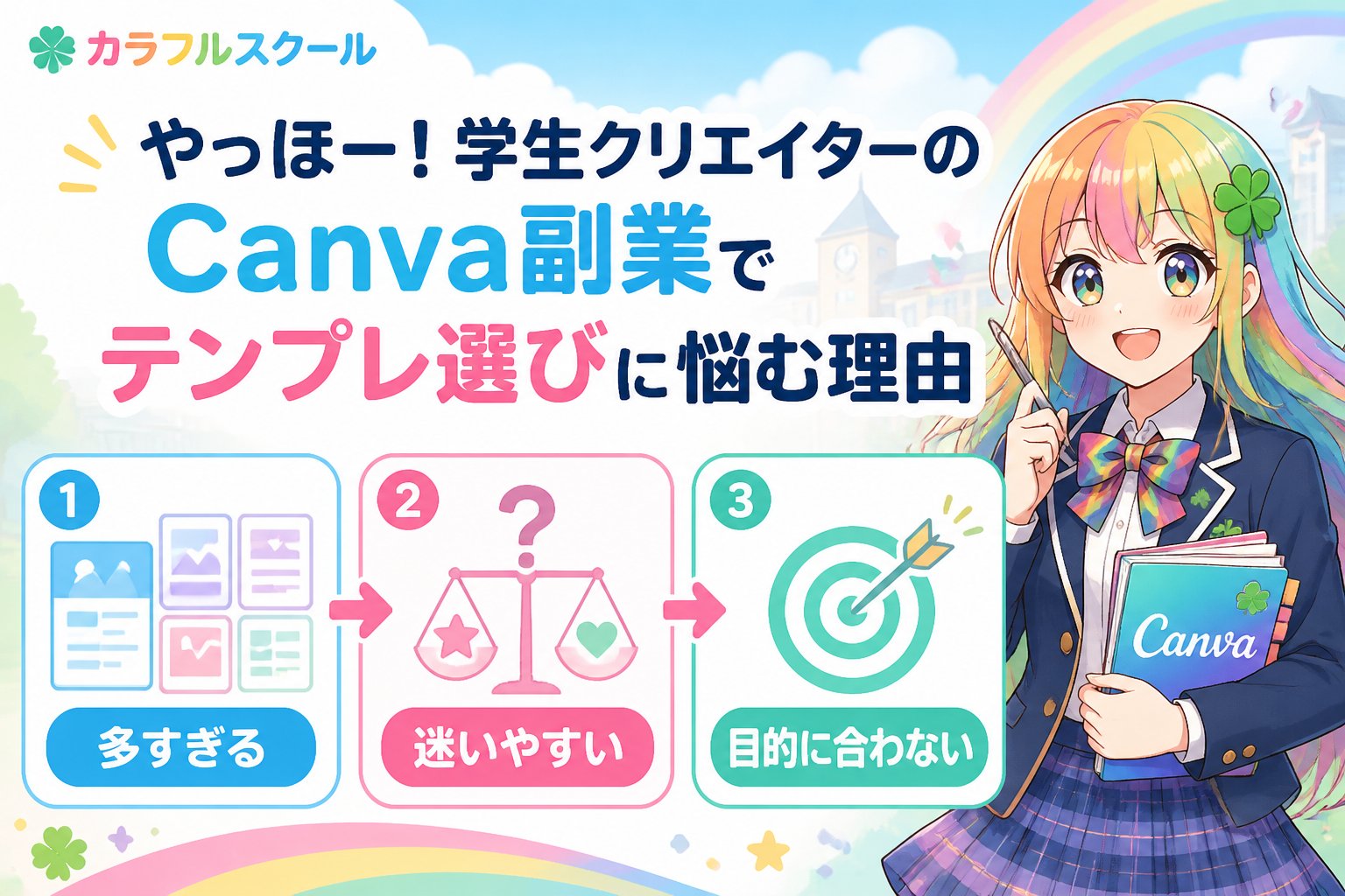 副業・クリエイター やっほー！学生クリエイターのCanva副業でテンプレ選びに悩む理由