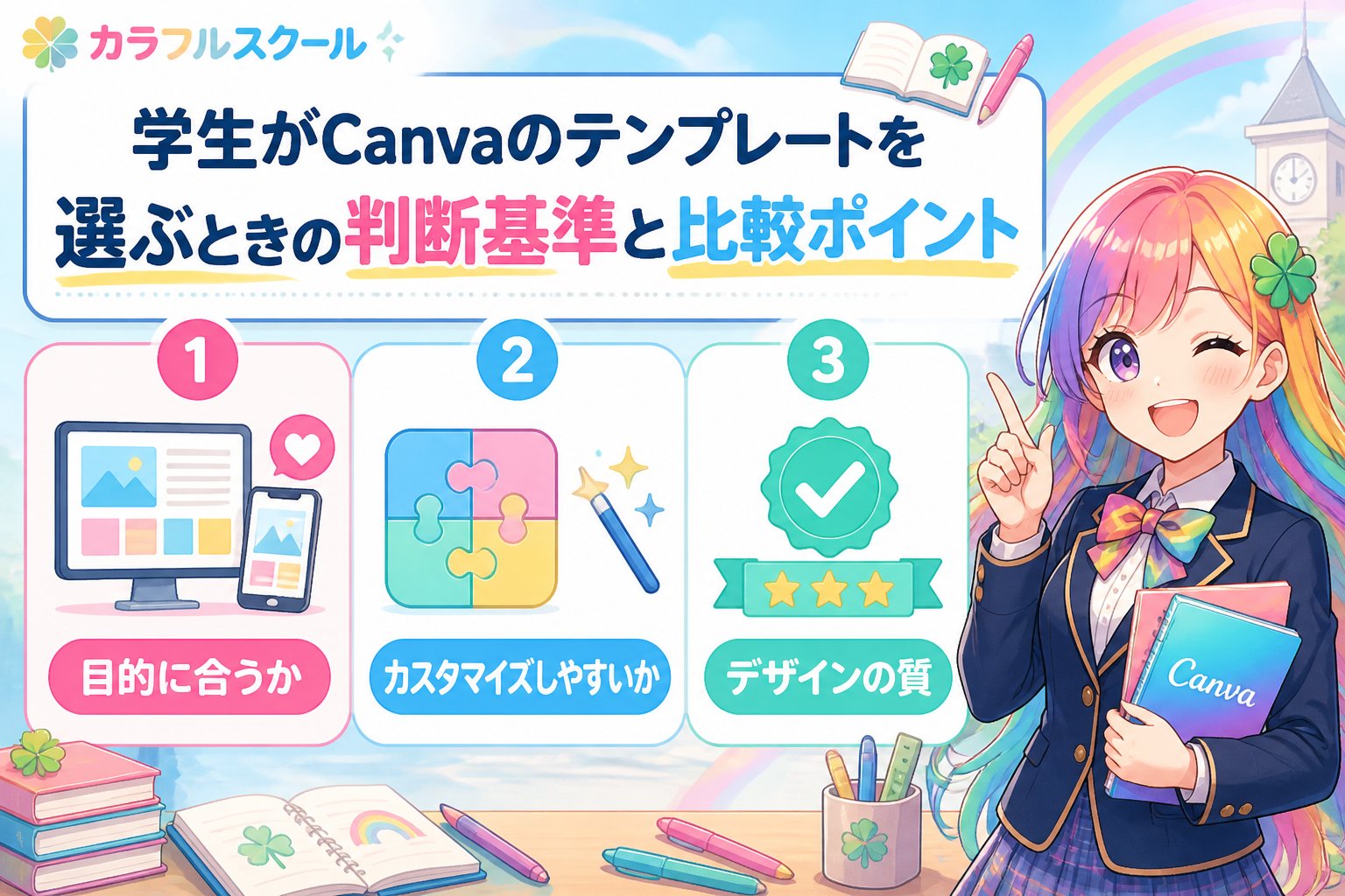 副業・クリエイター 学生がCanvaのテンプレートを選ぶときの判断基準と比較ポイント