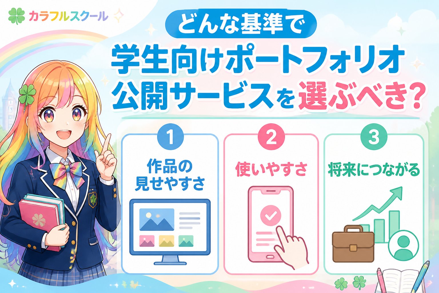 副業・クリエイター どんな基準で学生向けポートフォリオ公開サービスを選ぶべき？