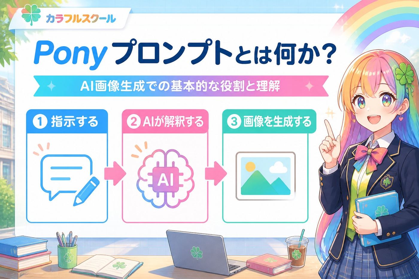 AI画像生成 Pony プロンプトとは何か？AI画像生成での基本的な役割と理解