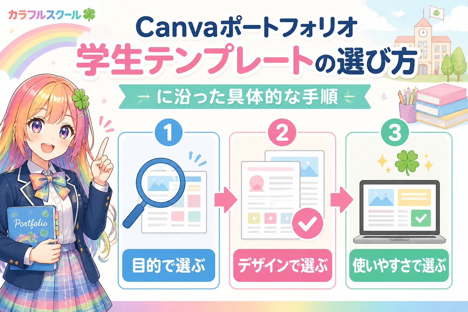 副業・クリエイター Canvaポートフォリオ学生テンプレート選び方に沿った具体的な手順