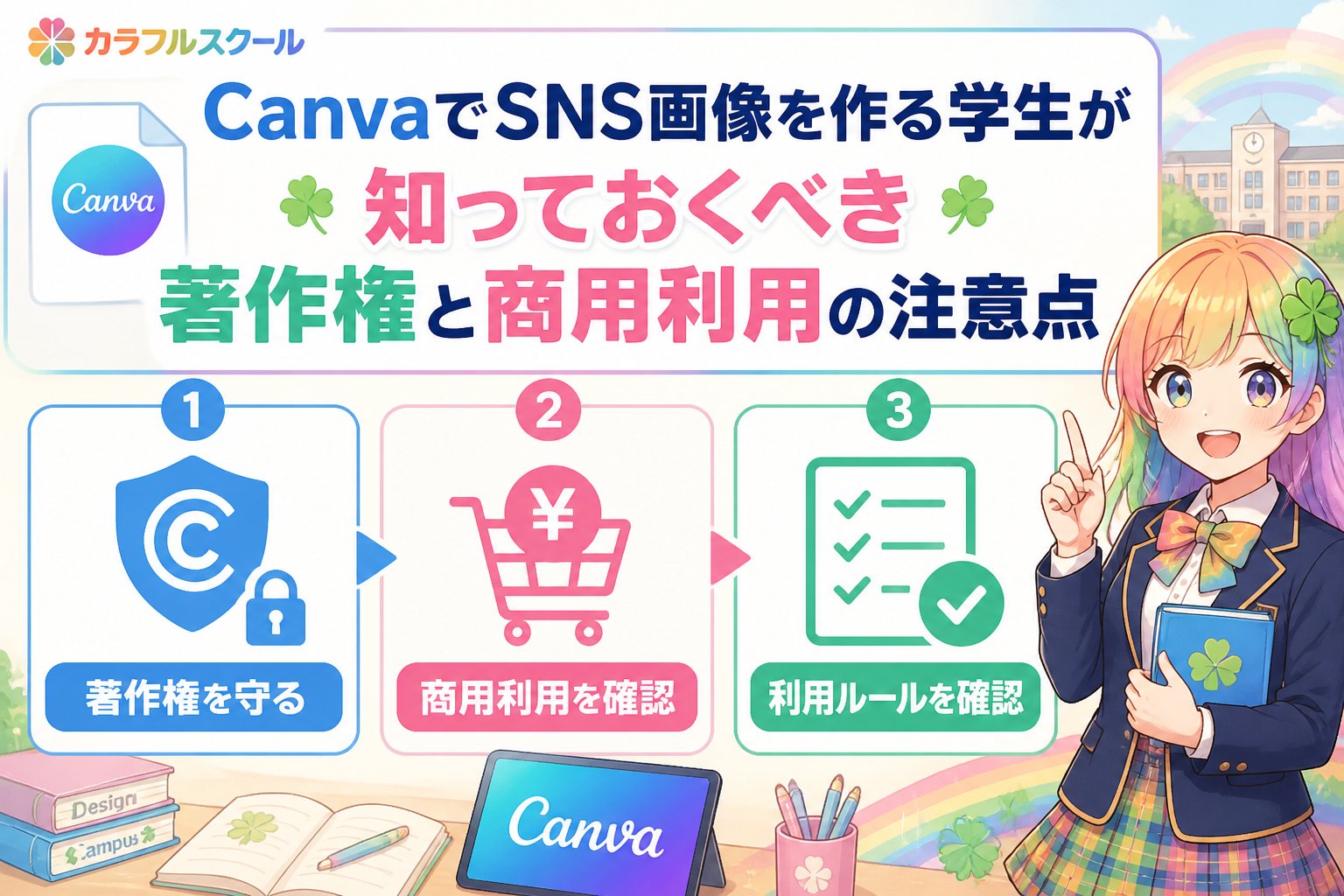副業・クリエイター CanvaでSNS画像を作る学生が知っておくべき著作権と商用利用の注意点