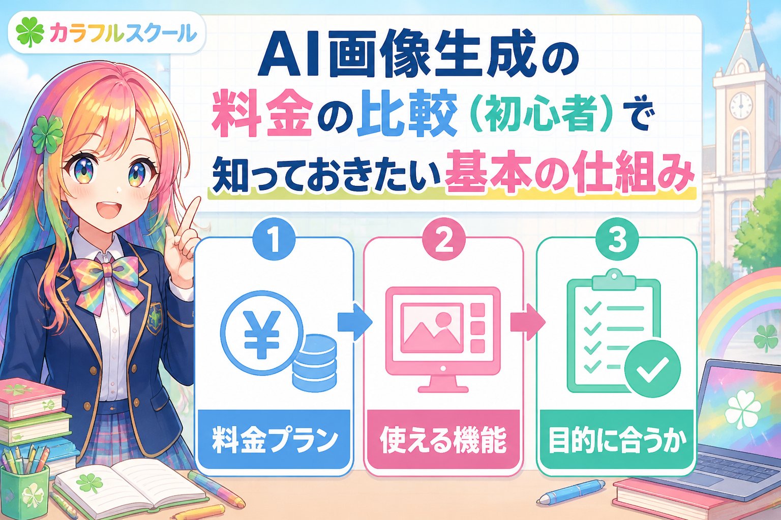 AI画像生成 AI画像生成の料金の比較（初心者）で知っておきたい基本の仕組み