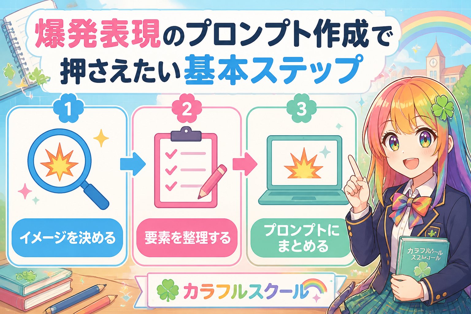 AI画像生成 爆発表現のプロンプト作成で押さえたい基本ステップ