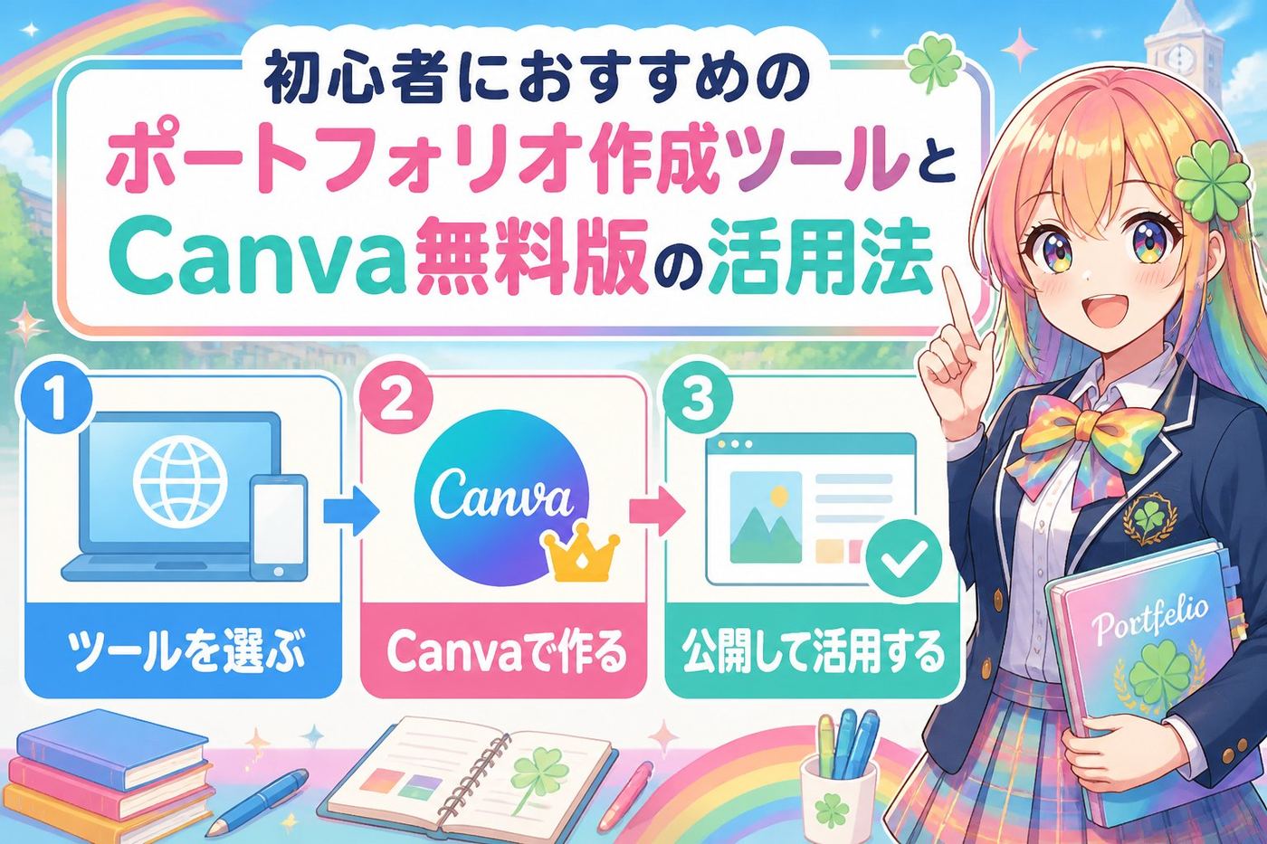 副業・クリエイター 初心者におすすめのポートフォリオ作成ツールとCanva無料版の活用法