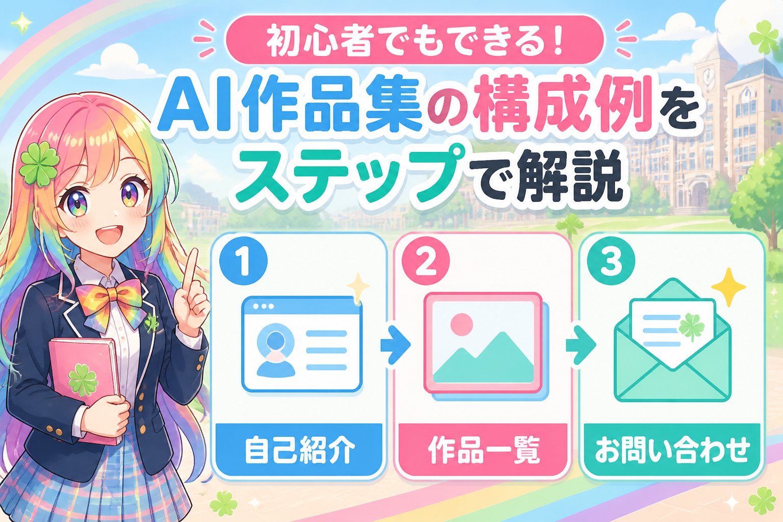 副業・クリエイター 初心者でもできる!AI作品集の構成例をステップで解説