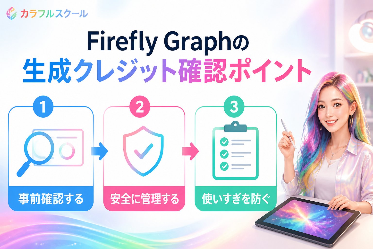 AI制作実務 Firefly Graphの生成クレジットを確認する方法とポイント