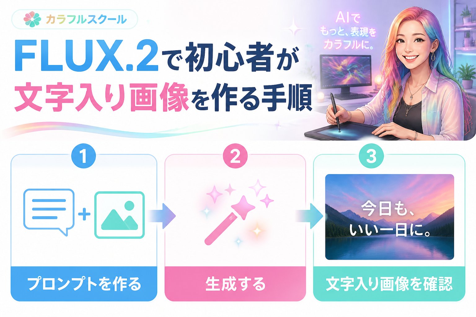 最新AI画像ツール FLUX.2で初心者が文字入り画像を作成する具体的な手順