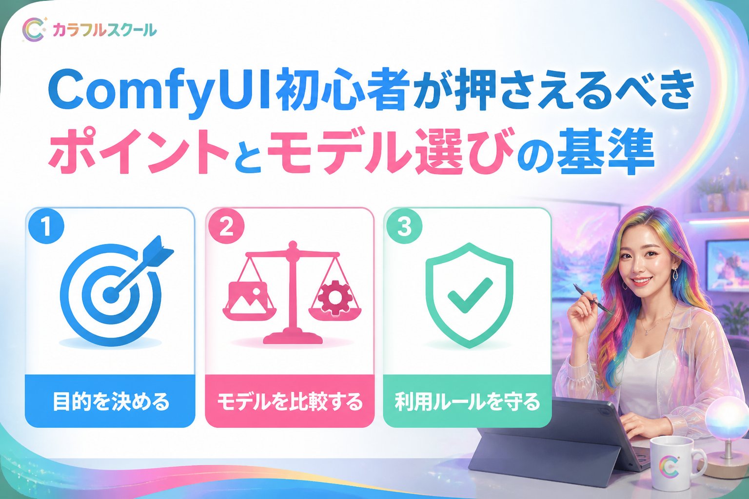 AI制作実務 ComfyUI初心者が押さえるべきポイントとモデル選びの基準