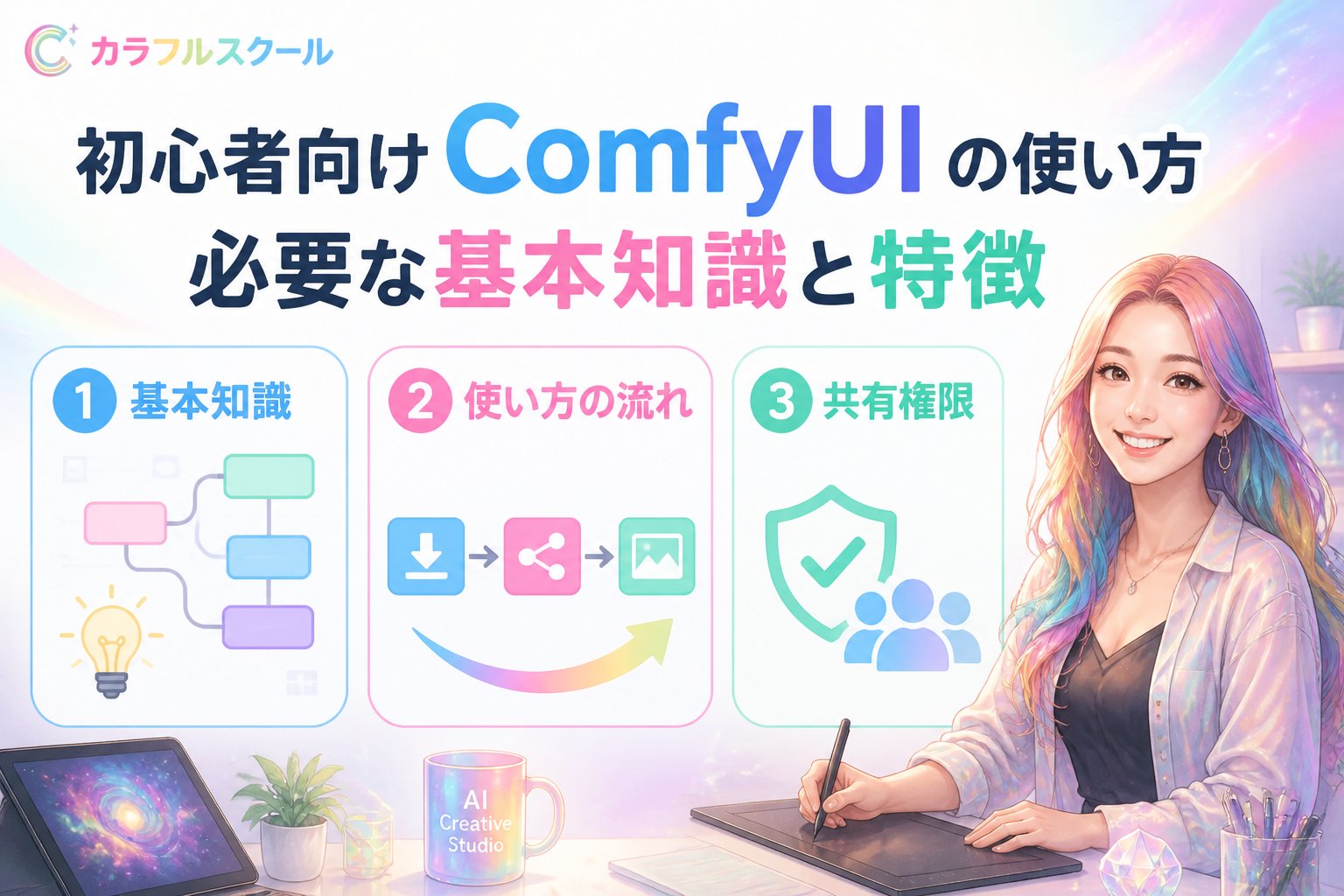 AI制作実務 ComfyUIの使い方（初心者）に必要な基本知識と特徴