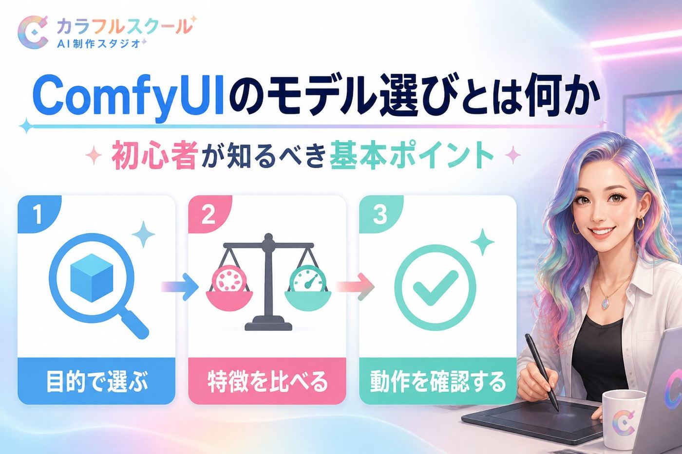 AI制作実務 ComfyUIのモデル選びとは何か、初心者が知るべき基本ポイント
