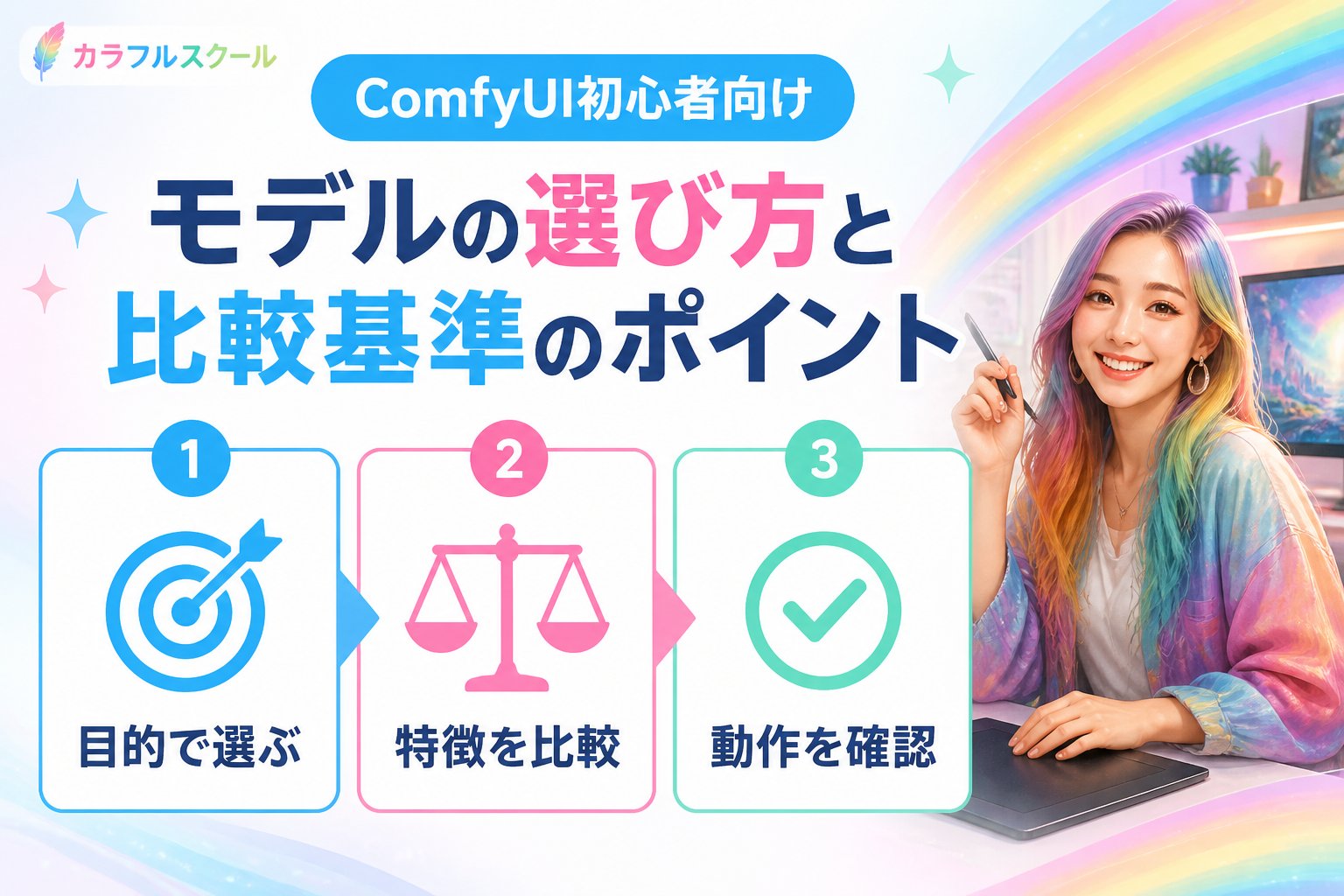 AI制作実務 ComfyUI、初心者がモデルを選ぶ際の選び方と比較基準の整理